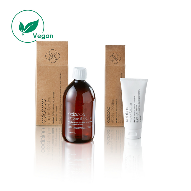 super foodies toothpaste + mouthwash