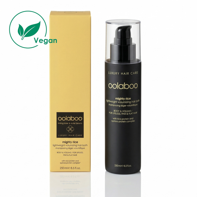 Een reinigende shampoo, speciaal aanbevolen voor dun, fijn en futloos haar, met een bijzondere mix van quinoa, yoghurt, rijstproteïnen en poly-suikers. Is geschikt voor dagelijks gebruik en veilig genoeg voor gekleurd haar.