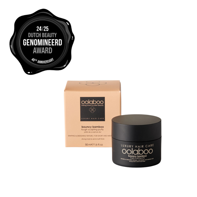 bouncy bamboo putty met DBA nominatie label