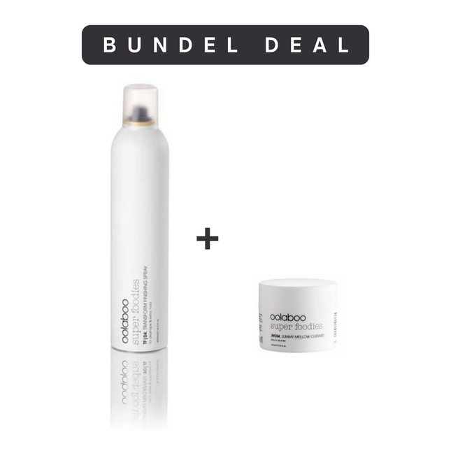 bundel haarlak en pasta voor haar