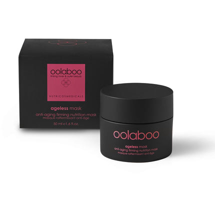 Een Oolaboo gezichtsmasker voor de eerste tekenen van huidveroudering.