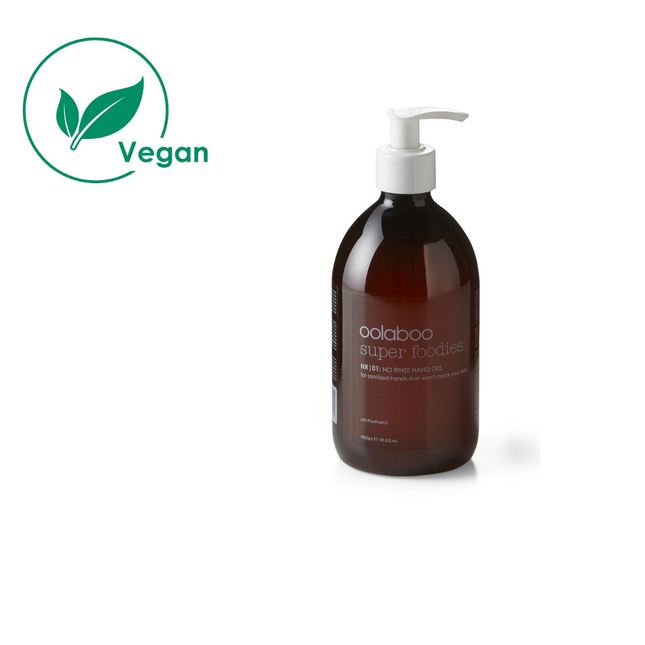 Oolaboo super foodies handgel, desinfecterende gel voor de handen, vegan.