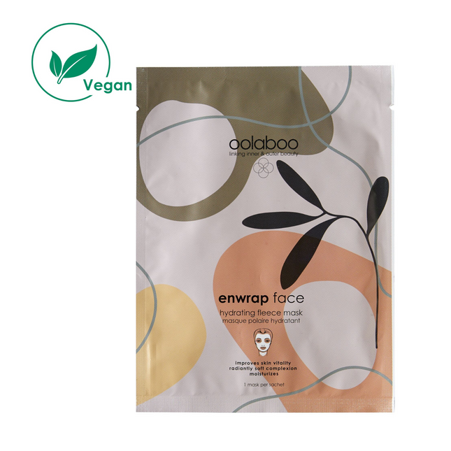Oolaboo ENWRAP gezichtsmasker van fleece.